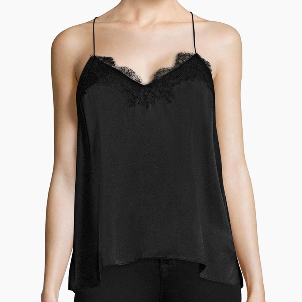 Cami NYC The Racer Charmeuse in Black - NWT Size Medium